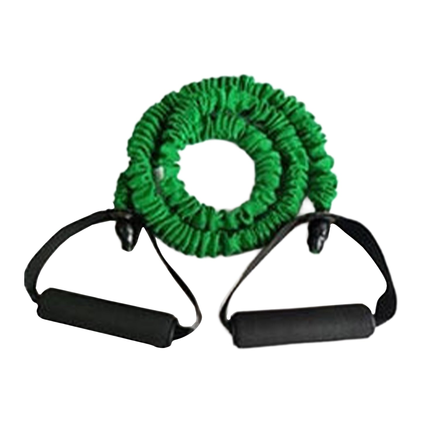 French Fitness Toning Resistance Tube Bands w/Handles - Green (20 lbs) (New)