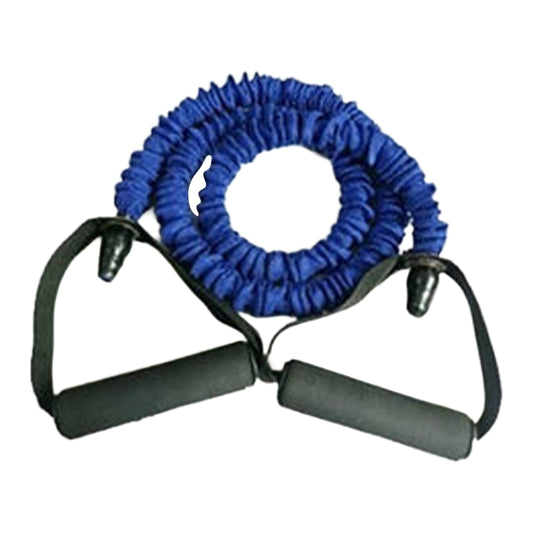 French Fitness Toning Resistance Tube Bands w/Handles - Blue (25 lbs) (New)