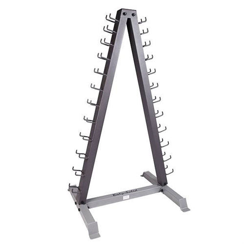 Body-Solid GDR24-VPACK 12 Pairs Vinyl Dumbbells 1-15 lbs w/Rack (New)