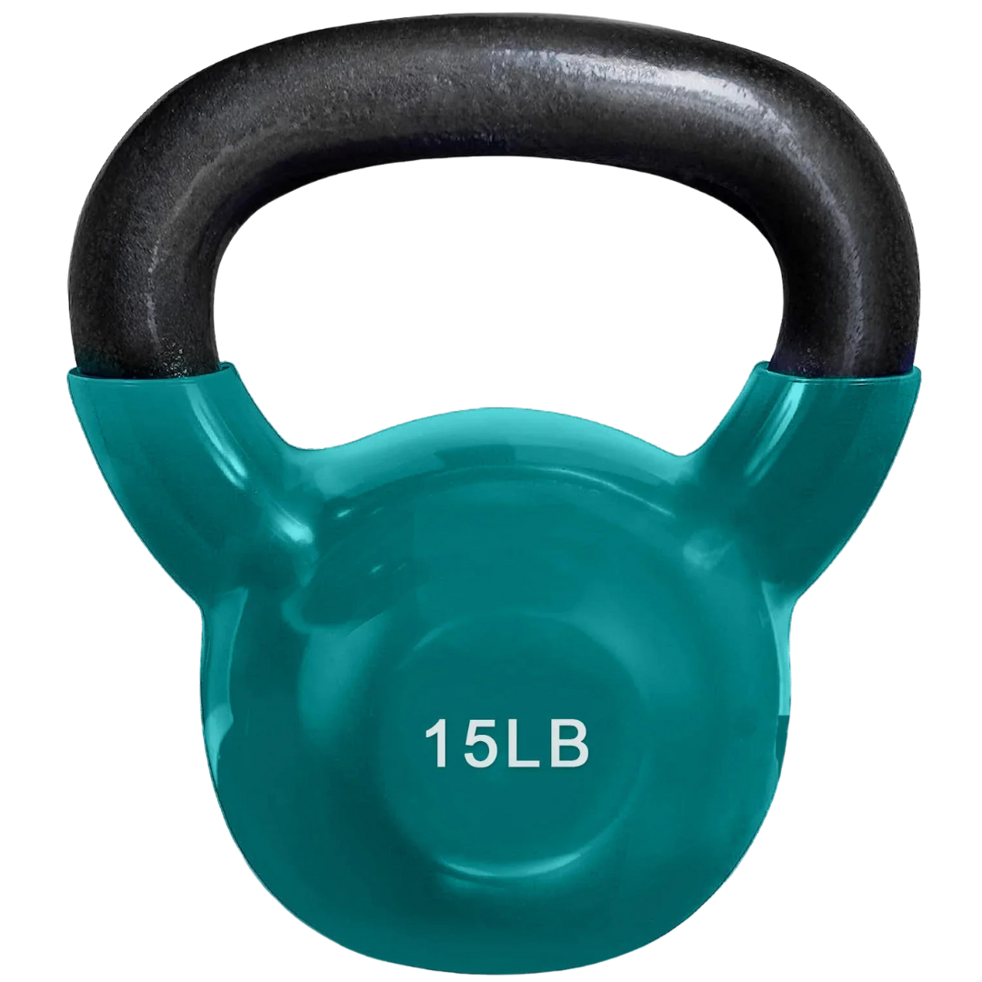 French Fitness Vinyl Kettlebell Set Set of 6 (5-20 lbs) (New)