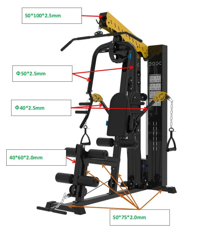 French Fitness X7 Multi Home Gym w/Functional Arms (New)