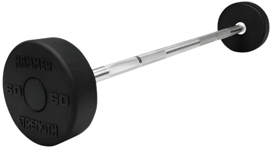 Hammer Strength Fixed Barbell Set 20-60 lbs w/Life Fitness Axiom Rack